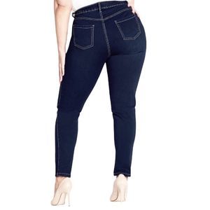 Avenue skinny butter soft dark wash skinny stretch jeans 20T